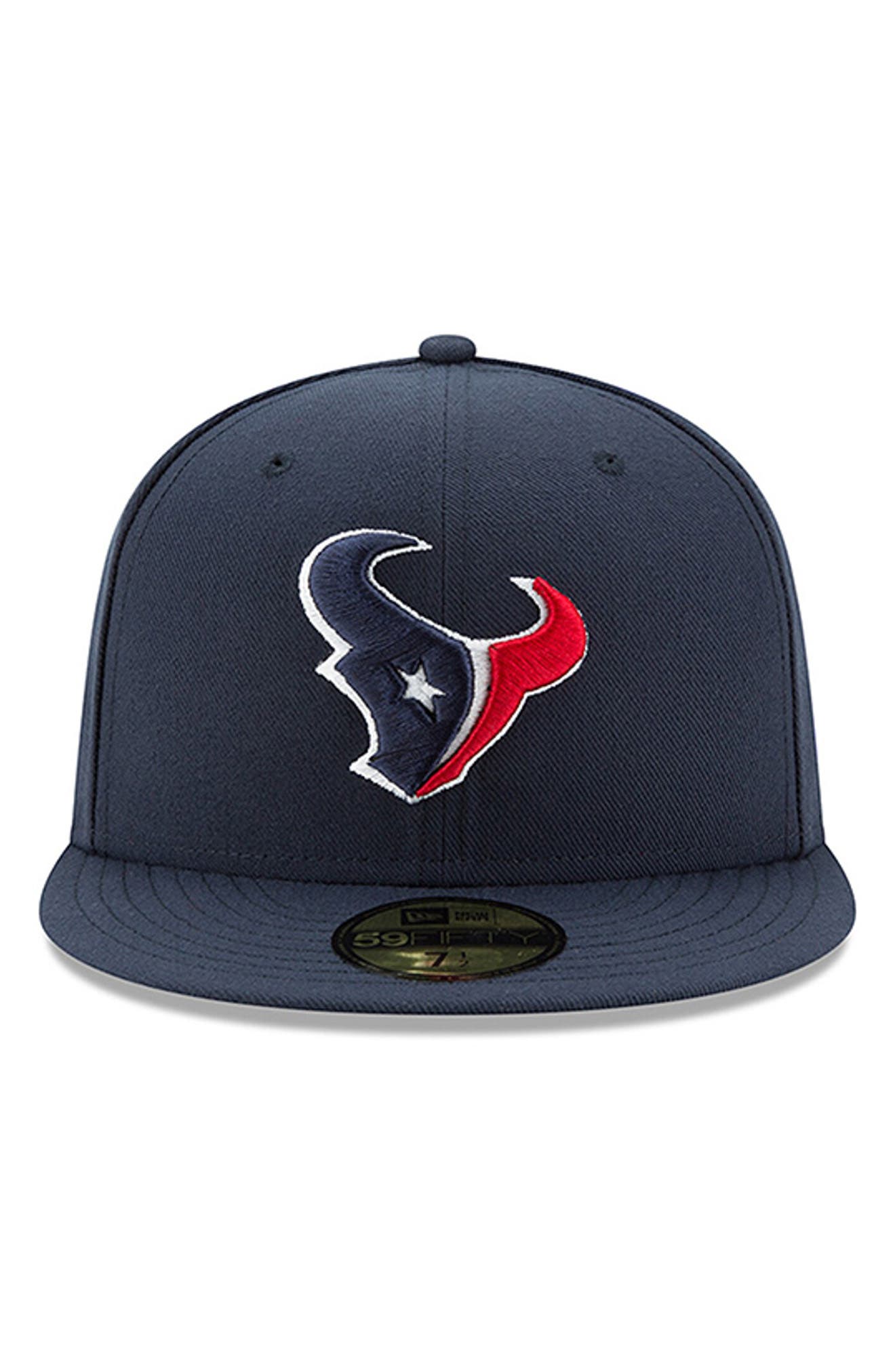 texans fitted hats