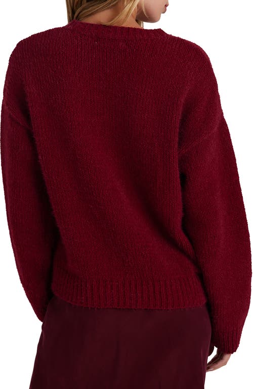 Shop Bella Dahl Drop Shoulder Sweater In Deep Plum