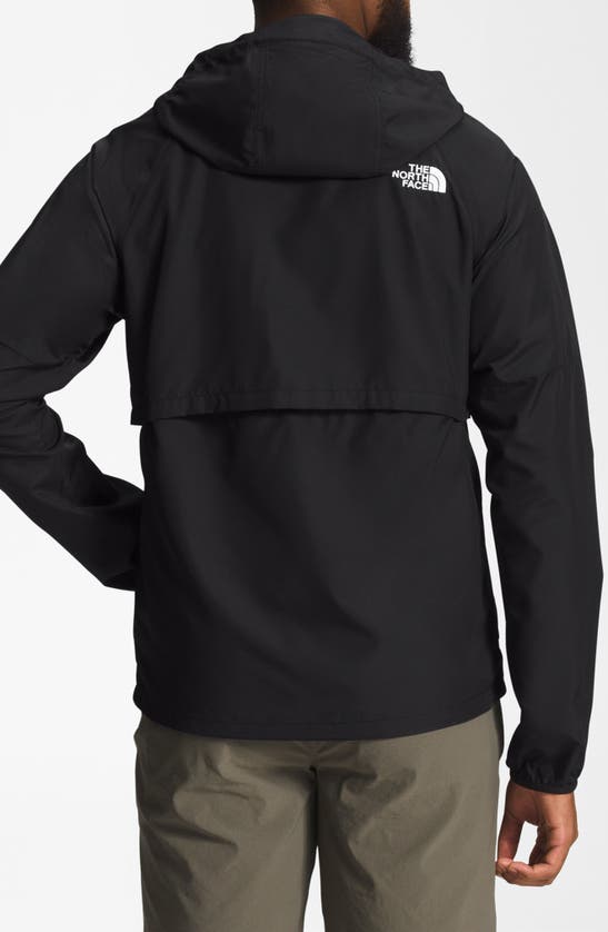 Shop The North Face Flyweight Wind Resistant Zip Hoodie In Tnf Black