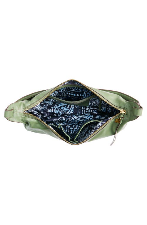 Shop Lucky Brand Seth Leather Shoulder Bag In Olivine
