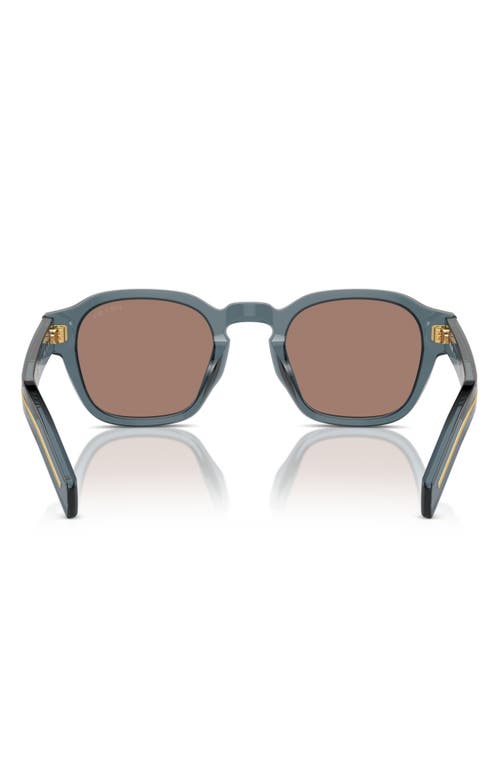 Prada Sunglasses With Iconic Metal Plaque In Grey