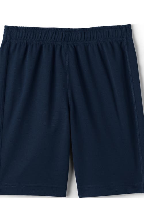 Shop Lands' End School Uniform Boys Mesh Gym Shorts In Classic Navy