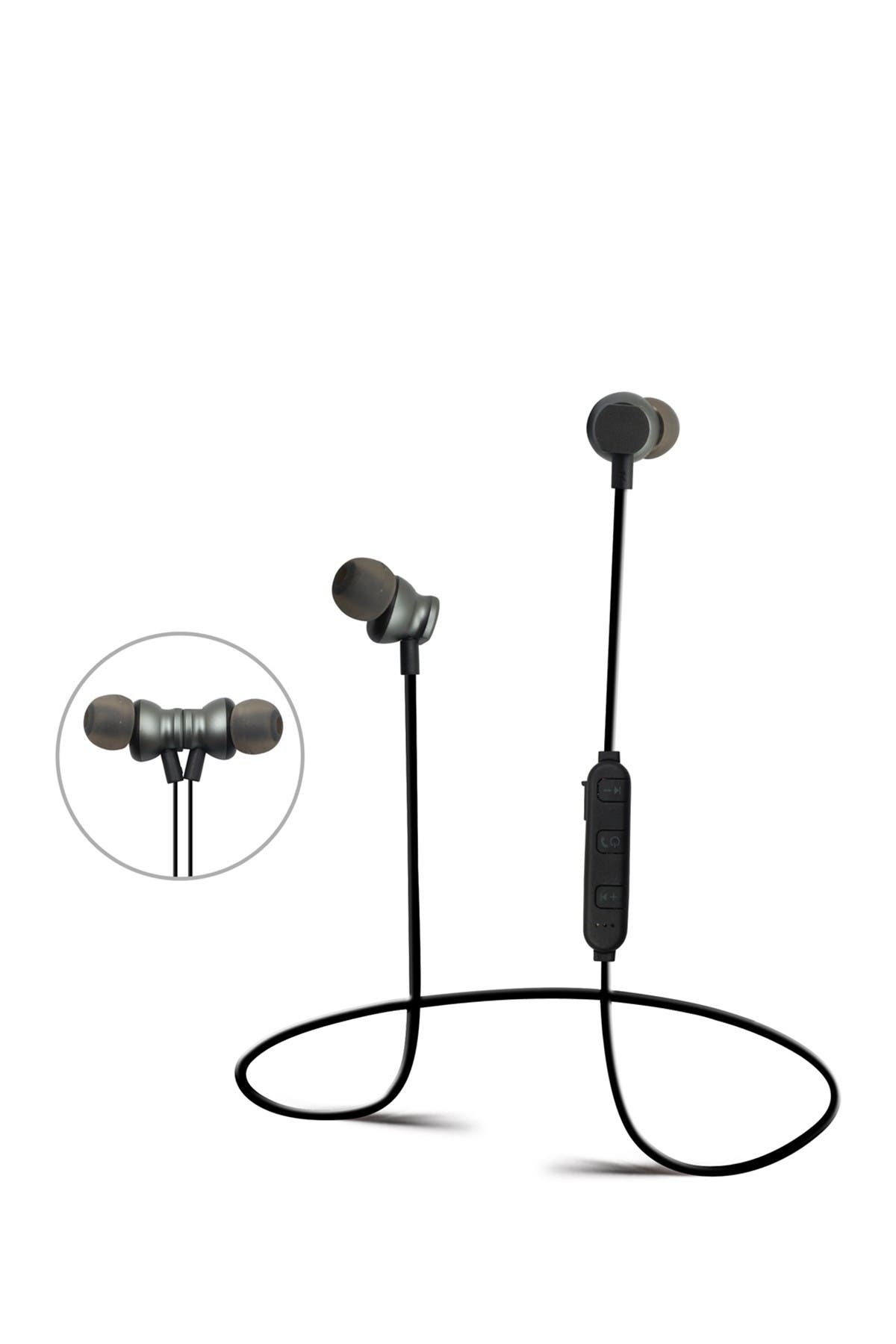 sharper image earbuds headphones in white