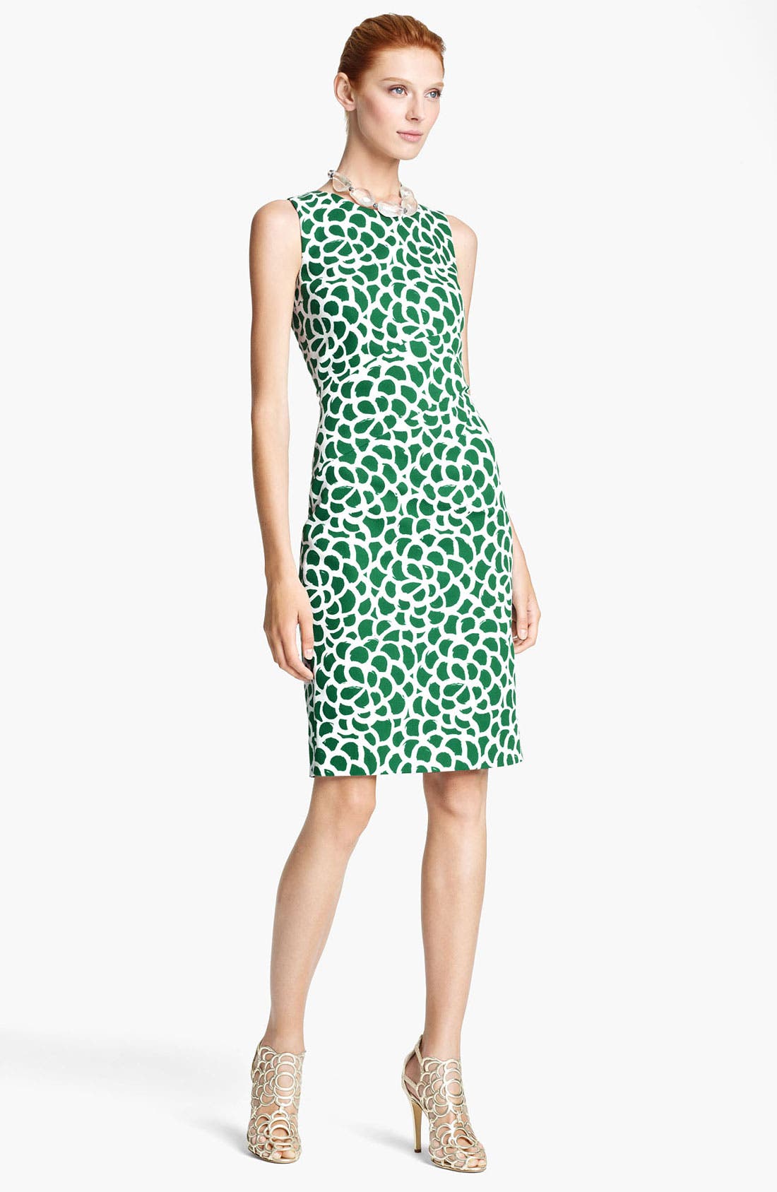 Oscar de la Renta Print Canvas Dress Nordstrom