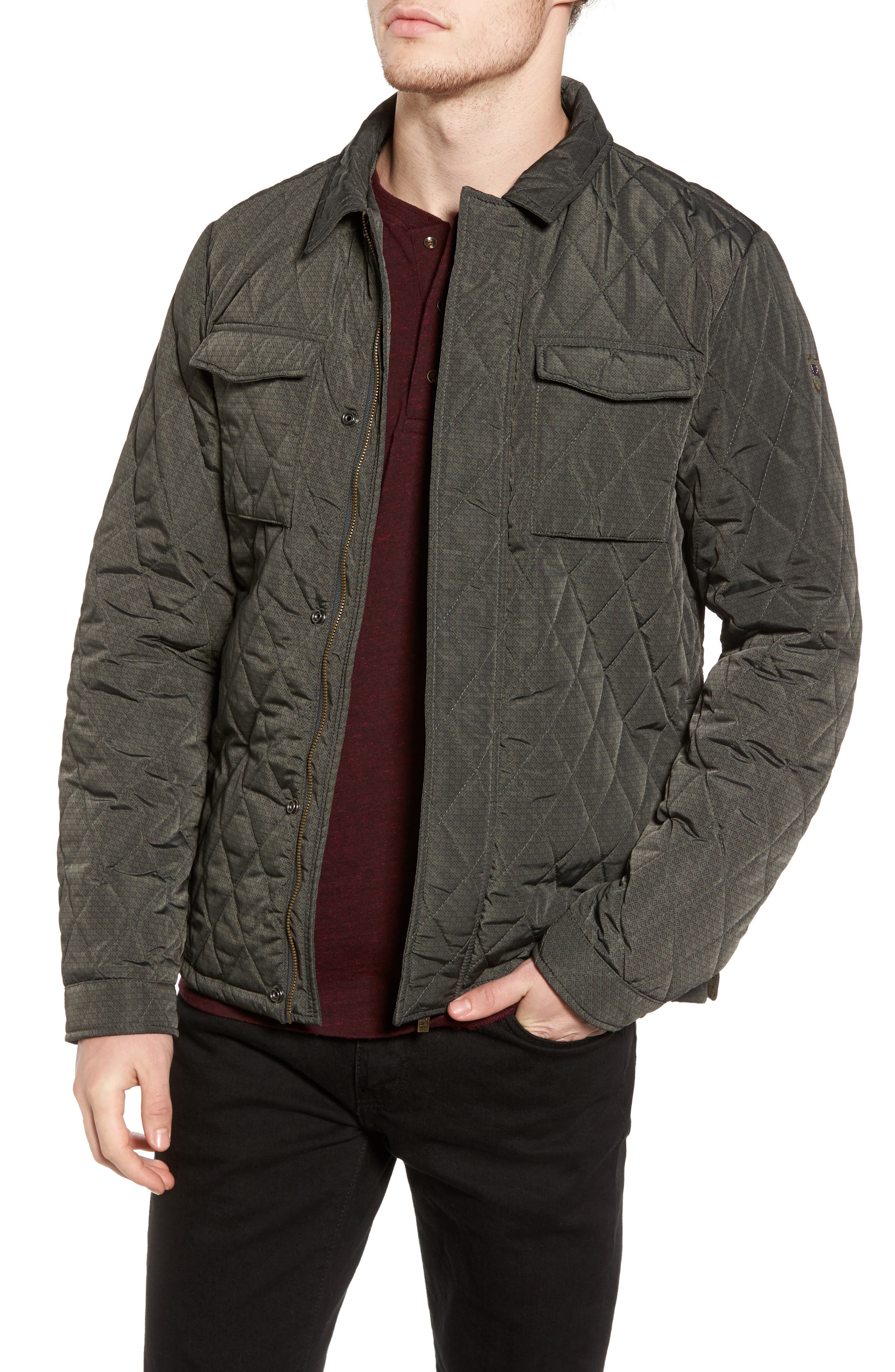 scotch and soda quilted shirt jacket