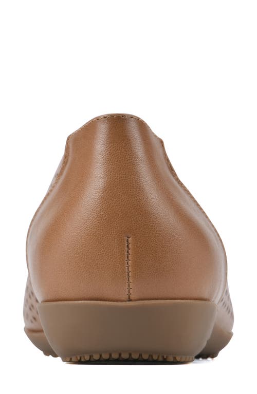 Cliffs By White Mountain Women's Cindy Ballet Flat In Tan Burnished Smooth