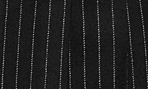 Shop Rebecca Minkoff Zoe Pinstripe Pleated Wool Blend Skort In Pinstripes