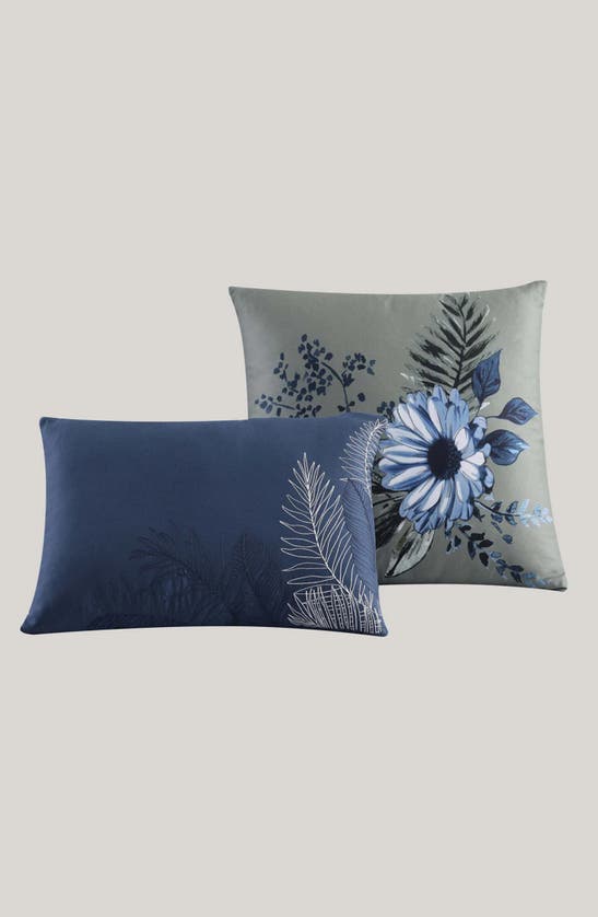 Bebejan Delphine 5-piece Reversible Comforter Set In Blue