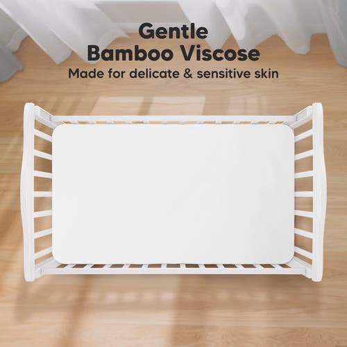 Keababies Isla Fitted Crib Sheets In Soft White