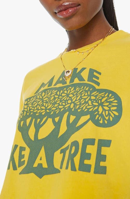 Shop Mother The Grab Back Crop T-shirt In Make Like A Tree