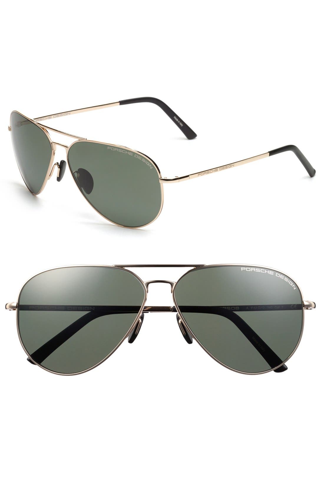 Porsche Design 'P8508' 62mm Polarized Aviator Sunglasses | Nordstrom