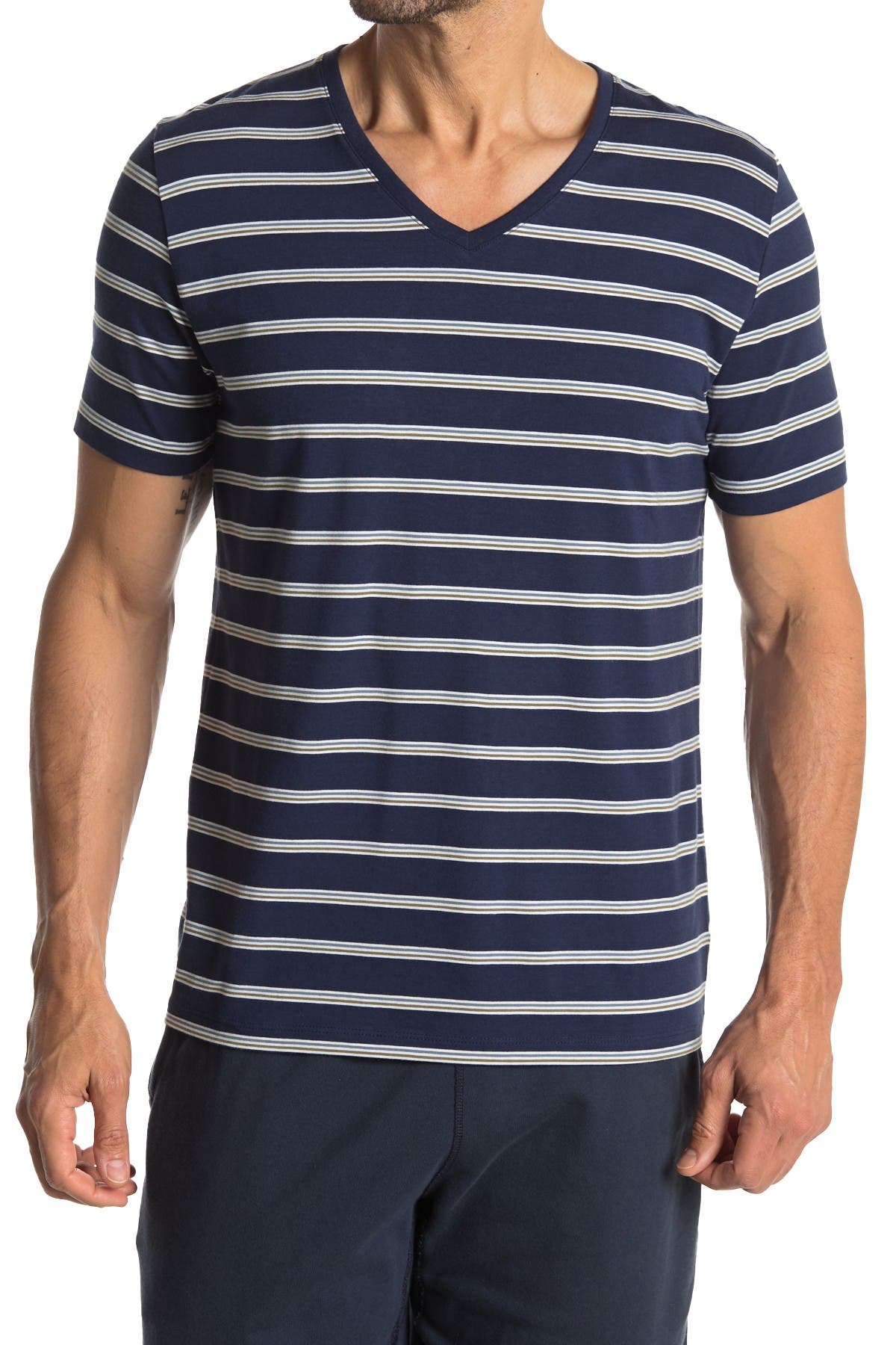 Tommy John VNeck Stripe TShirt Nordstrom Rack