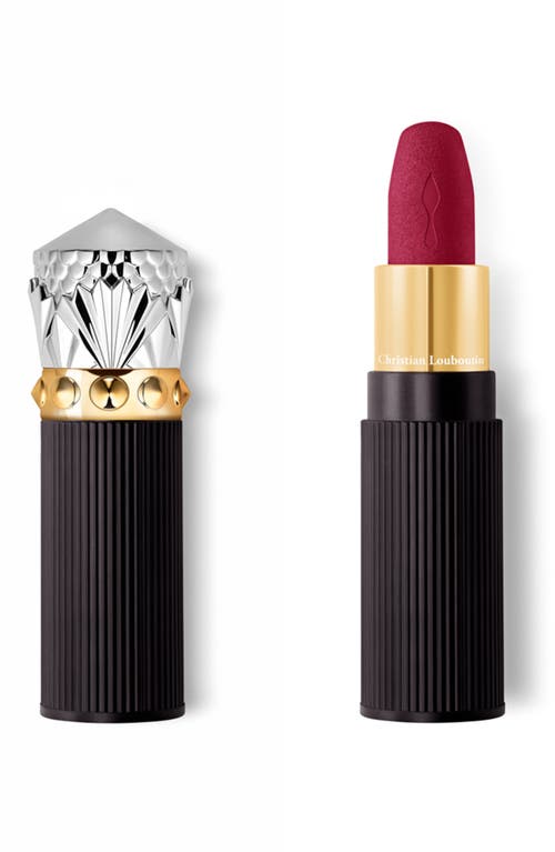 Christian Louboutin Rouge Louboutin Velvet Matte On the Go Lipstick in Jackies Wine 002 at Nordstrom