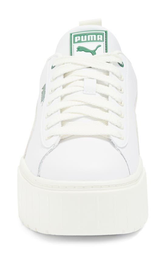 Shop Puma Mayze Platform Sneaker In  White-vine