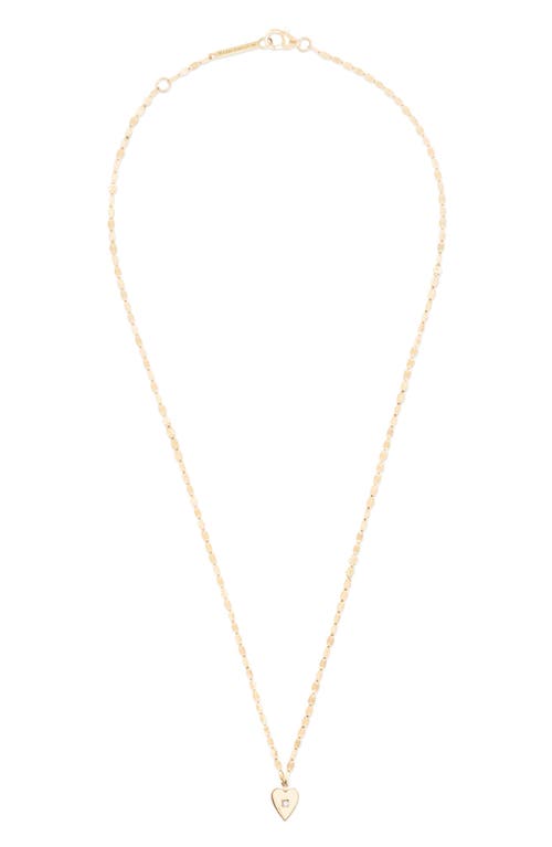 Lana Solo Mini Heart Diamond Pendant Necklace in Yg at Nordstrom