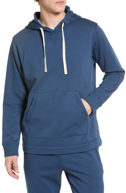 UGG(r) Branden Stretch Cotton Fleece Lounge Hoodie in Northern Blue