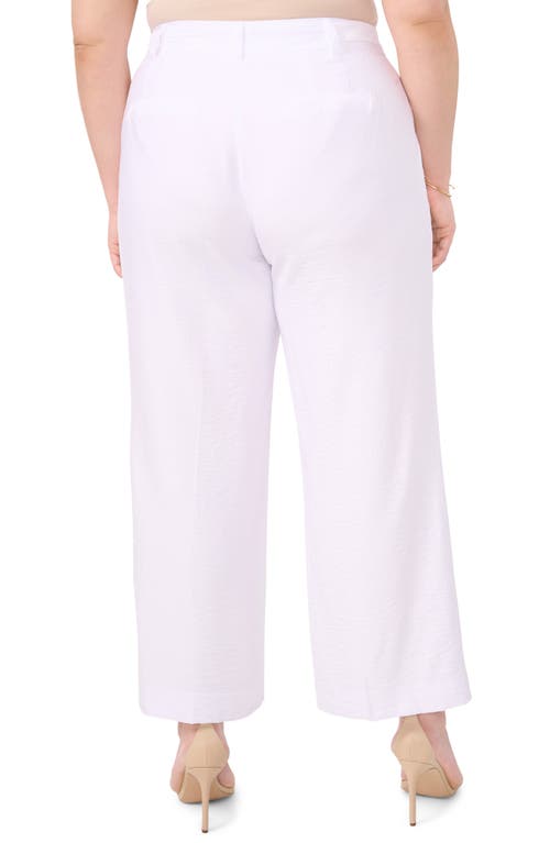 Shop 1.state Side Button Tab Wide Leg Pants In Ultra White