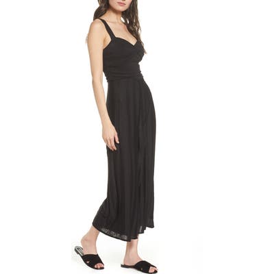 Ali & Jay First Fridays Sparkle Stripe Jumpsuit, Black