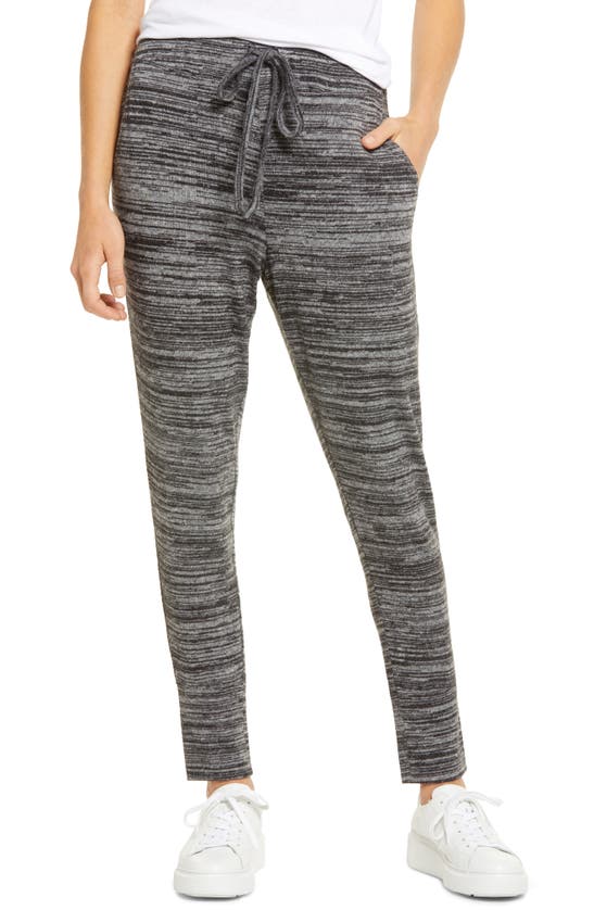 Click to view more detailed imagery on our partner's website Bobeau Brushed Sweater Knit Pants In Raven Mix