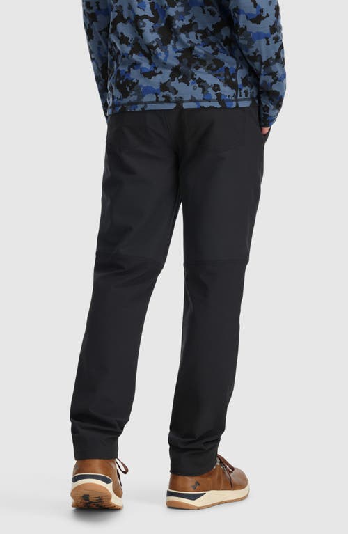 Shop Outdoor Research Fleece Lined Pants In Black