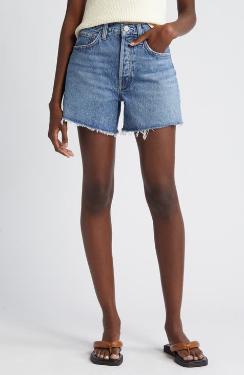 Parker Distressed Denim Shorts (Skywave)