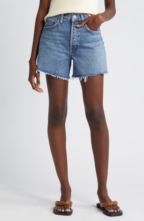 AGOLDE Parker Distressed Denim Shorts Skywave at Nordstrom,