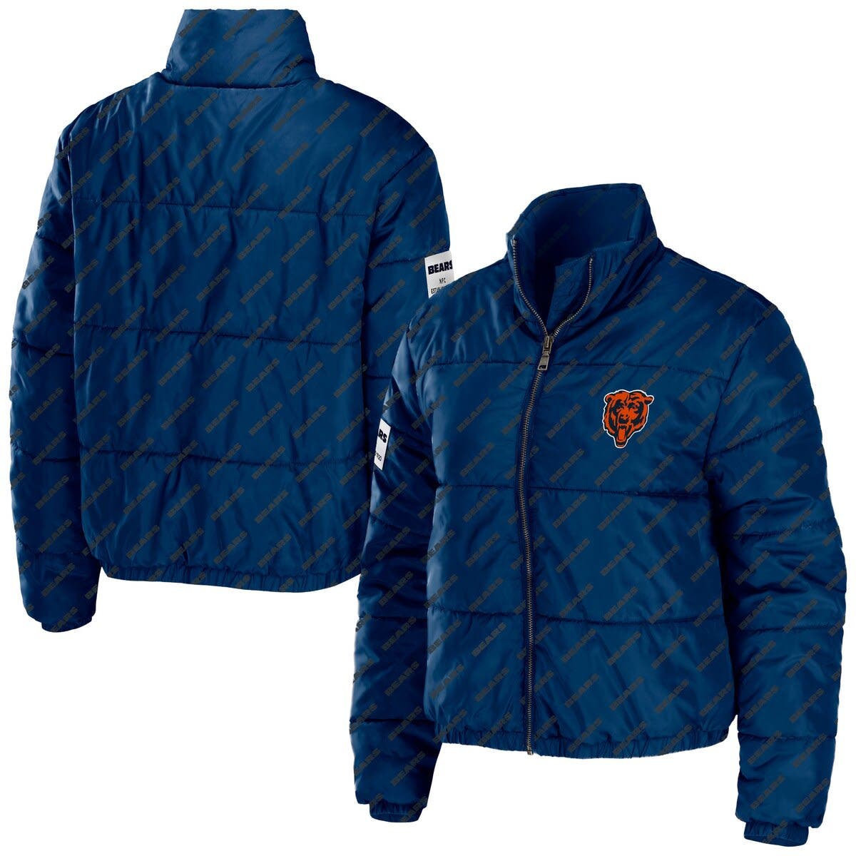Youth Gold Golden State Warriors Double Dribble Reversible Packable Full-Zip  Puffer Jacket