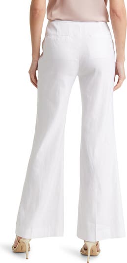 Milly Lennon Linen Blend Flare Pants