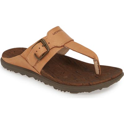 Merrell Around Town Flip Flop, Beige