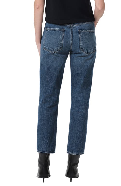 Agolde Riley High Waist Crop Straight Leg Jeans In Control