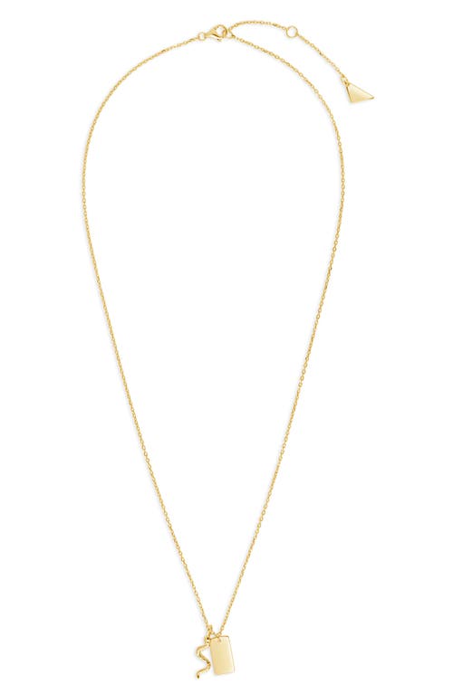 Sterling Forever Bella Pendant Necklace in Gold at Nordstrom