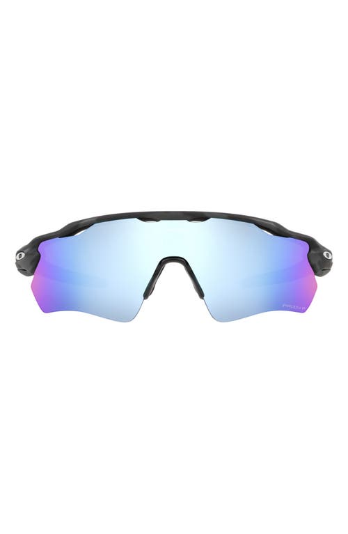 Oakley Radar EV Path 38mm Prizm Polarized Wrap Sunglasses in Rubber Black at Nordstrom