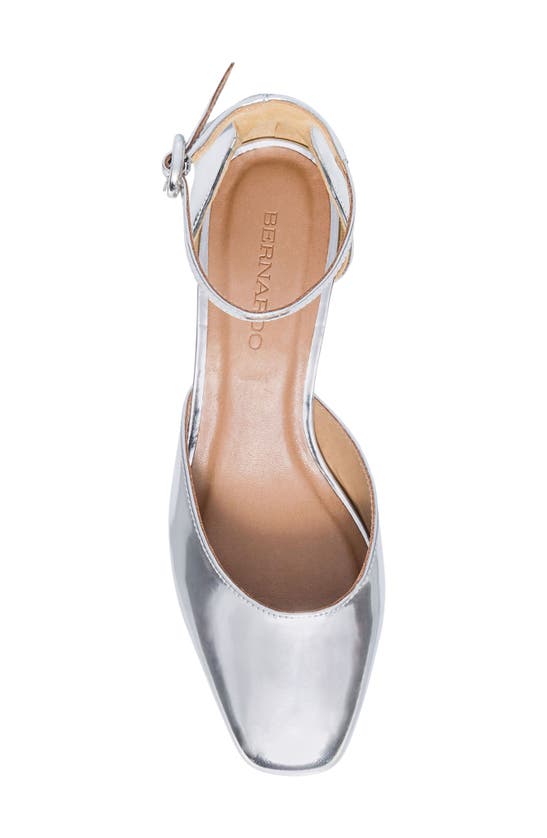 Shop Bernardo Footwear Remy Block Heel Pump In Silver