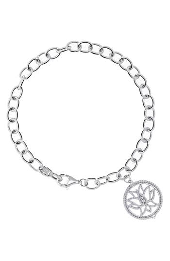 Judith Ripka Little Jewels White Topaz Charm Bracelet In Metallic