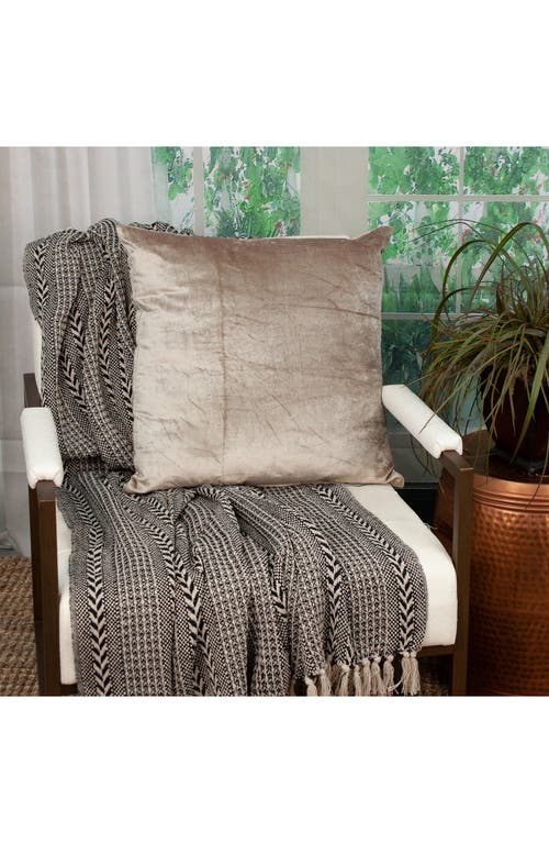 Parkland Collection Druzy Transitional Throw Pillow In Taupe