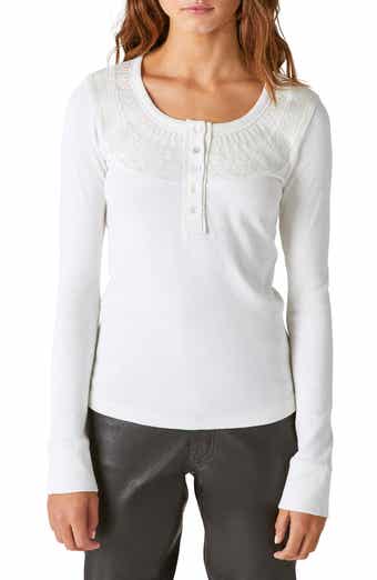 Lucky Brand Long Sleeve Thermal Henley