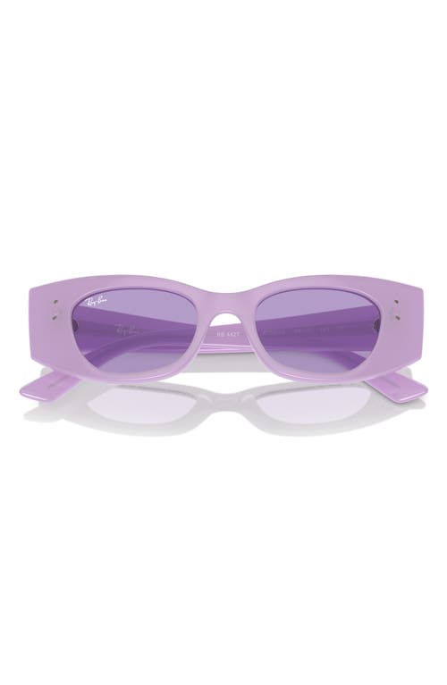 Ray-Ban Kat 49mm Small Rectangular Sunglasses in Violet at Nordstrom
