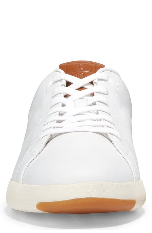 Shop Cole Haan Grandpro Tennis Sneaker In White/british Tan