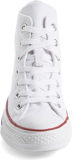 White converse clearance front view