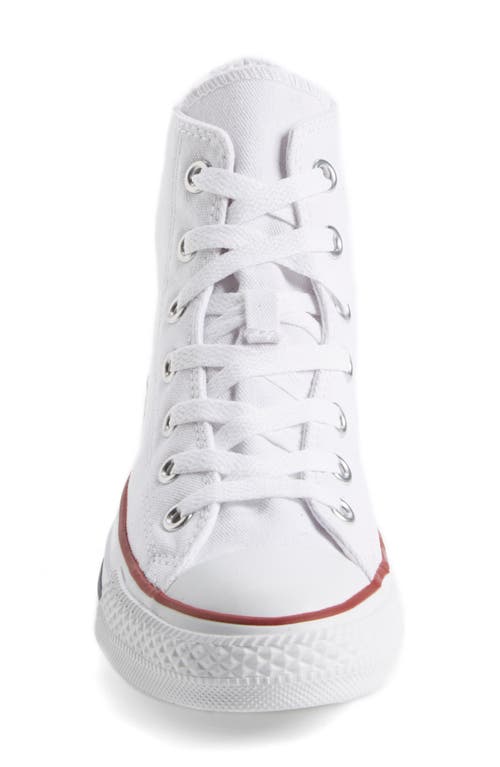 Converse White Canvas Chuck Taylor Hi Sneakers In Optic Whit