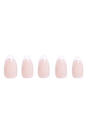 Glamnetic Almond Press-on Nails In White