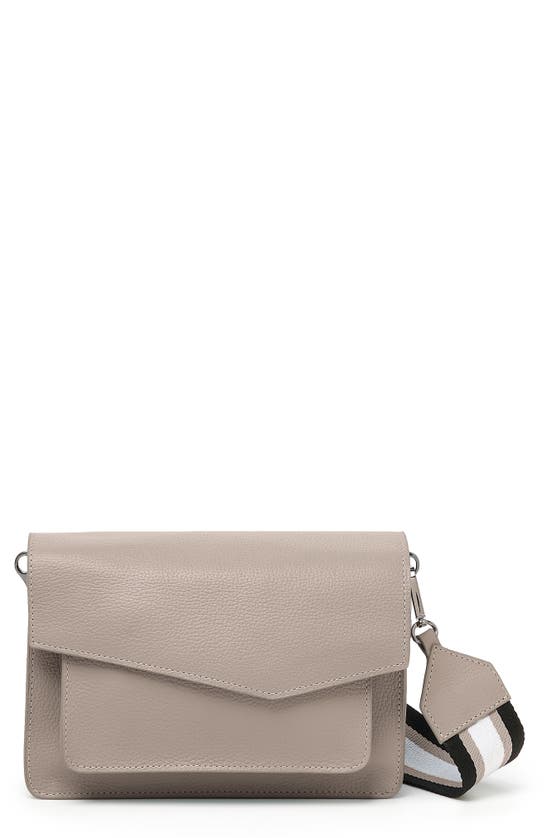 Botkier Cobble Hill Leather Crossbody Bag In Greige