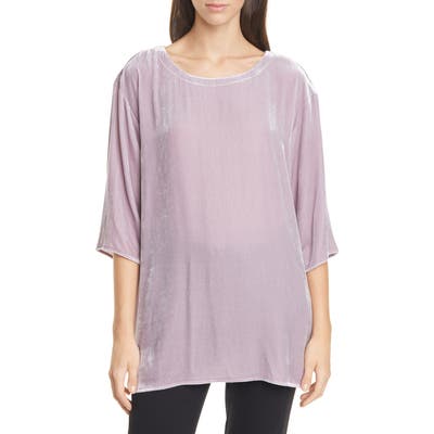 Eileen Fisher Ballet Neck Boxy Top, Pink