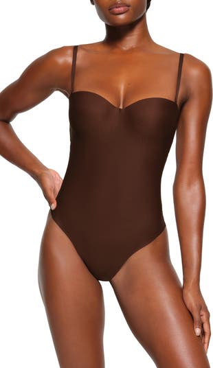 Womens Skims nude Moulded Underwire Thong Bodysuit