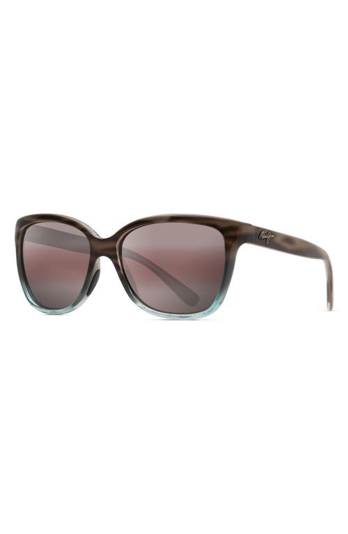 Maui Jim Starfish 56mm Polarizedplus2® Cat Eye Sunglasses In Sandstone/blue