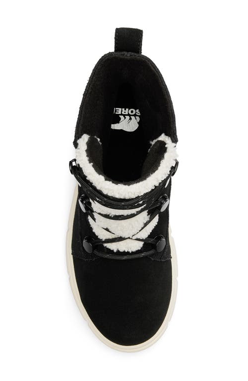 Shop Sorel Explorer Iii Joan Waterproof Boot In Black/chalk