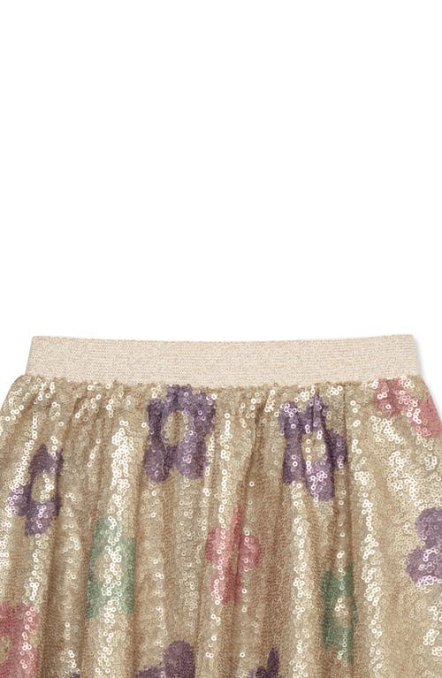 Peek Aren't You Curious Kids' Sequins Flower Top & Skirt Set In Multi