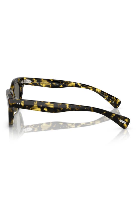 Shop Oliver Peoples Avelin 52mm Butterfly Sunglasses In Black/ Yellow