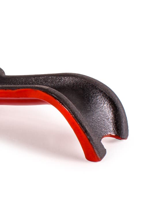 Berghoff 2-piece Cast Iron Spoon Rest & Steak Press Set In Red