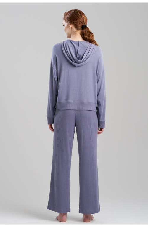 Shop Natori Eden Everywhere Hoodie In Blue